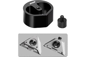 Starlink Mini stativadapter, robust aluminiumadapter för Starlink Mini med 1/4 tum ~ 20 & 3/8 tum ~ 40 cm gänga, för väg, skåpbil, utomhus, camping