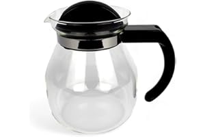 EDESIA ESPRESS - Caraffa in vetro per caffè americano - compatibile con portafiltro a cono - 1L