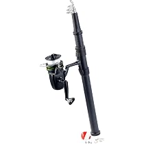 Canne à Pêche Légère Portable En Fibre De Verre - Longueurs 2.7m, 5.4m, 7.2m, Pour Débutants, Rivière, Lac