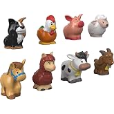 Fisher-Price Little People - Crèche De Noël Avec 12 Figurines - Jouet Enfant 12 Mois - Son Et Lumière - J2404
