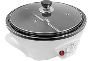 LOYALTYCLIVIA Torréfacteur à café domestique, 800 W, électrique, torréfacteur à grains réglable de 0 à 240 °C, 500 g, pour grains de café, noix, pop-corn