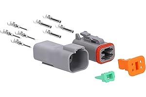 ‎KALITEC Kalitec KALI-1204 DEUTSCH DT Steckverbinder Set 4 polig I Wasserdicht IP68 I Deutsch Stecker KFZ für Motorrad, Auto I Temperaturbereich -55 - +125°C I Leiterquerschnitt 0,75-2 mm²