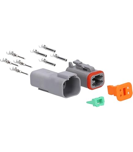 10 Set Connettori Elettrici Impermeabili DT A 4 Pin – Maschio E Femmina, 16-22 AWG, Per Auto, Moto, Camion E Barca