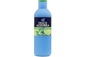 Felce Azzurra - Bagnoschiuma Profumato Fresco Bergamotto, Bagno Schiuma Detergente Delicato Idratante per Pelle Morbida, Note Esotiche Cocco e Cannella, Bagnodoccia Dermatologicamente Testato, 650 ml