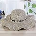 Produktbild AVTRY Sonnen Hut Strand-Sommer-Strohhut-Faltender Strand-Hut-Weiblicher Großer Kappe Sunhat-Strand-Ferien-Reise-Sun-Hut