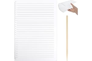 XINJODUZ 1 PCS Plastic A4 Straight Line Stencil Template, 11.7"× 8.1" Clear Spacing Line Writing Calligraphy Stencils Measuring Ruler Template Envelope Journal Supplies for Scrapbooking Lettering Drawing (2)