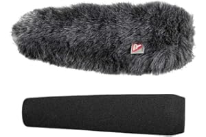 Rycote 055208 18cm 19/22 Standard Hole SGM Foam and Windjammer,Grey