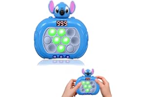 YCAAEO Pop It Électronique, Console de Jeu Lumineuse, Machine de Bubble Breakthrough Puzzle pour Enfants et Adultes (STI-Bleu)