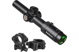 WestHunter Optics HD 1-6x24 IR Precisión Miras Telescópicas, Tubo de 30 mm, Iluminación Rojo Verde 1/5 MIL, Exclusivo para Competiciones Deportivas de Corta Distancia
