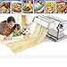 Produktbild FORIN Pastamaschine Classic Nudelmaschine Atlas Edelstahl Nudelmaschine rische Pasta Maker-Edelstahl Pasta Walze Maschine Cutter mit Klemme für Spaghetti Nudeln(Silber)