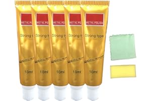 SOVTAY 10 ML de crème de Polissage Tout métal, crème de Polissage de métal Ultime, antirouille en Acier Inoxydable, crème de Polissage de Montre (5pcs)