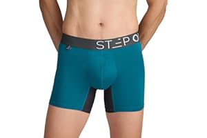 STEP ONE Mens Underwear Trunk Briefs, 1 Pair, Underwear for Men, Moisture Wicking, 3D Pouch + No Ride Up Trunk Briefs for Men