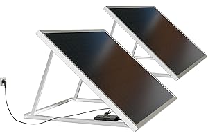 KELI FRANCE Kit Solaire Autonome Connecté KATEZER - Solution Prêt à Brancher - Panneau Bifacial Katezer - Installation Facile - Suivi de Production - 3 Types de Pose : Sol, Mur, Balcon (KIT DOUBLE 840W)