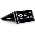 Braun Digital Alarm Clock with VA LCD Display, Touch Snooze Pad, Quick Set, Automatically Adjusting Display Brightness, Beep Alarm in Black, model BC16BUK.