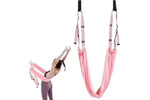 JINGAN Yoga Swing Straps | Yoga Stretching Strap | Stretching Equipment With Door | Aerial Yoga Rope For Back Pa-in | Hammock Swing Stretching Strap Anti- Inversion Yoga Belts