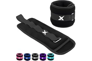 XN8 SPORTS Xn8 Neoprene Ankle Weights With Strap, Pair of (0.5kg,1kg,1.5kg,2kg,2.5kg,3kg) Leg Weights, Wrist Weights, Arm Weights for Home Fitness, Strength Training, Running, Walking, Gym, Workout, Aerobics