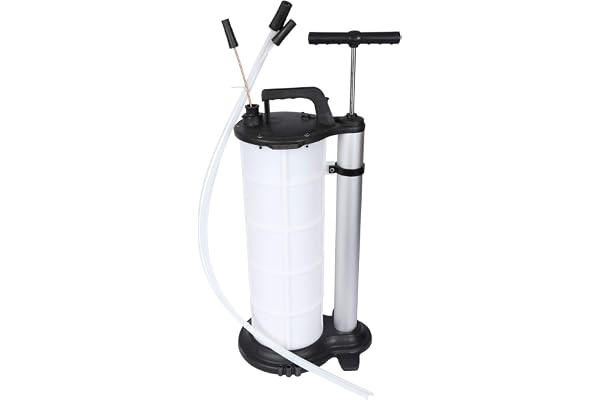 WilTec Pompe Manuelle d’Extraction Huile Réservoir 9 litres Pompe à Vide Aspiration Liquides Vidange Moteur