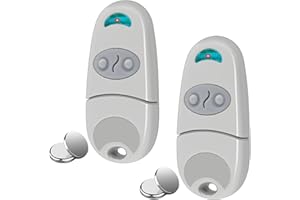 PUISENO Télécommande Compatible avec C@me,2 Pièces Telecommande Portail 432EV,EE,NA,433,92 MHz 2 Canaux Compatible 432EV,EE,NA(Comprend 2 Batteries Supplémentaires)