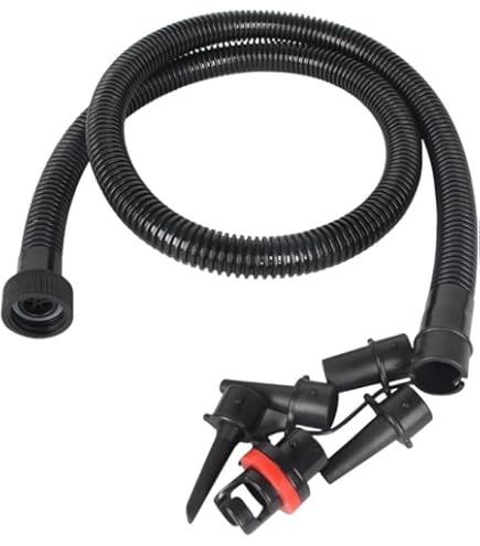 2 Adaptateurs Tuyau Pompe à Pied Pour Bateau & Kayak - Valve H-R Gonflable - Plastique Robuste