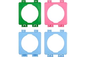 MEISH 4 Pieces Hamster Cage External Pipe Interface Fitting Hamster Cage Connection Boards Hamster Tunnel Tube Connection Plate Pet Cage Tunnel Connector for Hamster Toy
