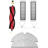 iBrush 7 Par&ccedil;a Roborock S5 Max Beyaz Yan Fır&ccedil;alı Ultra Set, Roborock S5 Max S50 S6 S6 Maxv S6 Pure ile Uyumlu Ultra 7 Par&ccedil;a B