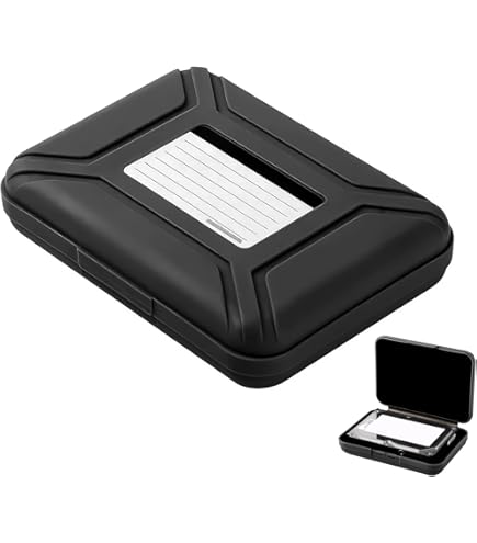 Inateck Custodie Protettive Per Hard Disk 3.5 Pollici - Pacco Da 6, Antiurto, Antistatico, Arancione/Blu/Grigio - Foto 5