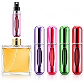 Kyro Tech 4'l&uuml; Mini Parf&uuml;m Atomizer Seti 5 ml, Doldurulabilir Seyahat Tipi Parf&uuml;m Şişesi, Sızdırmaz Taşınabilir Cep Boy Sprey