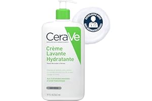 CeraVe Crème Lavante Hydratante 562ml Visage & Corps à l'Acide Hyaluronique pour les Peaux Sèches àTrès Sèches