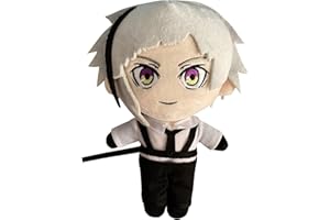 Gooyeh Bungo Stray Dogs Peluches Anime Muñecas Nakajima Atsushi Muñecas de Peluche Almohada de Felpa Juguetes para Niños Dormitorio Sofá Coche Decoraciones 20 cm