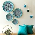 RITUALISTIC Turkish Wall Plates for home decoration | Wall decor items for living room | Metal Wall décor | Gift items for women and men| Home Décor Gift Items | Set of 4 plates