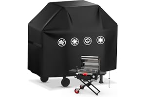 Hejo Funda para Barbacoa Impermeable, Funda Barbacoa Exterior Anti-Viento Anti-Polvo, Cubierta BBQ de Parrilla Oxford 420D, Cubierta para Barbacoa de Gas Prueba de Rayos UV (132x66x109cm)