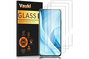 Vauki 3 sztuki folii ochronnej do Xiaomi Mi 11 Lite / Mi 11 Lite 5G, szkło ochronne o twardości 9H, Full Screen Ultra HD folia ochronna na wyświetlacz bez pęcherzyków powietrza, odporna na