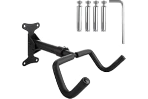 ASelected Bike Wall Mount,Black Bike Hanger With 360° Adjustable Angle And Foam Padded Protective for Indoor Garage, Wall Holder Hook For Bicycle, Road Bike, Mountain Bike