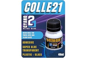 ULTRA GLUE Colle21 – Colle Résine Colle21 & Ammo Mig – 40 ml Colla per fotoincisioni, trasparenti, accessori delicati e dettagli di precisione nel modellismo