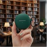 CaseOnn Huawei FreeBuds 7i Kılıf Askı Aparatlı Mat Silikon Koyu Yeşil - Huawei FreeBuds 7i ile uyumlu, 87007106