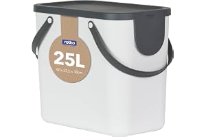 Rotho soptunna vit, 40 x 23.5 x 34 cm