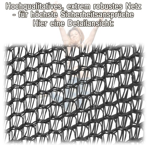Terena® Ersatznetz Sicherheitsnetz für Trampolin 244 – 305 – 366 – 396 – 430 – 460 – 488 - 3