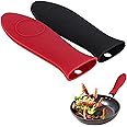 2 Pcs Silicone Hot Handle Holder, Pan Handle Cover, Pan Handle Sleeves Heat Protector Resistant Saucepan Handle Covers, cast 