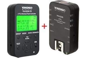 Yongnuo YN622N-KIT inalámbrico i-TTL de Disparo de Flash Kit con Pantalla LED para cámaras Nikon, Incluye Controlador YN622N-TX y YN622 N + transmisor-Receptor WINGONEER difusor de Flash