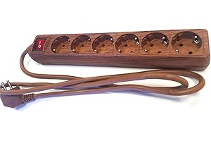 F BRIGHT Fline EB1001663 Base Vi T/T + Cab 3 x 1.5 + Int. Madera, Marrón