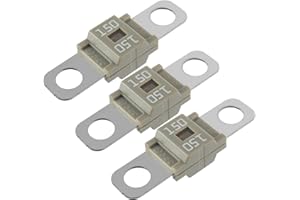 SIGANDG Bezpiecznik AMI/Midi, 150 A, wysokowydajny bezpiecznik, 80 A, szary, do samochodów osobowych, autobusów, ciężarówek, przyczep kempingowych, pojazdów budowlanych (3 sztuki)