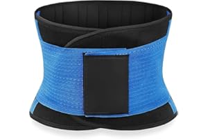ATEK Waist Trainer Belt, Adjustable Waist Trimmer Sweat Belt, Foldable and Lightweight Waist Slimming Sweat Belt for Women, Waist Cincher Trimmer for Weight Loss, Core Support, Tummy