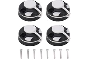 Topyond Base Multiuso per Kayak da 4 Pezzi, Base Rotonda Grande in Materiale PVC, Base per Kayak Portatile Facile da Installare (Nero)