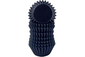 Miss Bakery's House® Mini pirottini di carta - standard - Ø 32 mm x 20 mm - nero - 200 pezzi