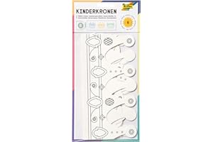 Folia Couronnes dans 3 Formes Assortis, Lot de 6, Blanc