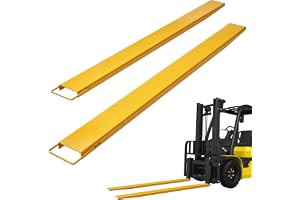 VEVOR Förlängningar för pallgafflar, 2440 x 115 mm, industriell lyftvagnsförlängningar, 1 par robust kolstål för att flytta och bära tunga volyminösa laster