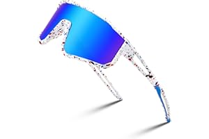 FEISEDY Occhiali da Sole Sportivi Polarizzati per Ragazzi Bambini Bicicletta Occhiali da Baseball per Ragazze Età 6-15, con Protezione UV400, Montatura TR90 B4163