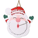 Tage Bis Weihnachten Advent Weihnachten Holzerne Santa Countdown Kalender Amazon De Kuche Haushalt Wohnen