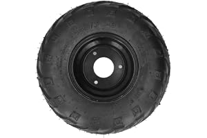 ATV Tubeless Tire, 145/70-6 Tire Go Kart Tubeless Tire with 6-Inch Rim Rubber Universal for Go Kart UTV Quad Bike 4 Wheelers