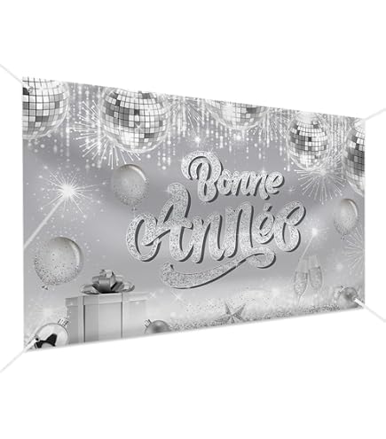 Guirlande Lettres "Bonne Année" Dorée - 2m - Décoration Festive Réveillon